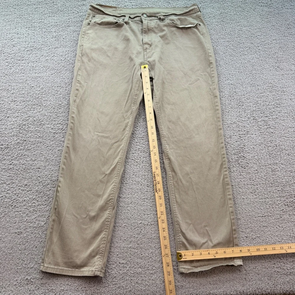 Levi's 541 Athletic Taper Khaki Tan Stretch Pants Mens 36x32 18181-0040